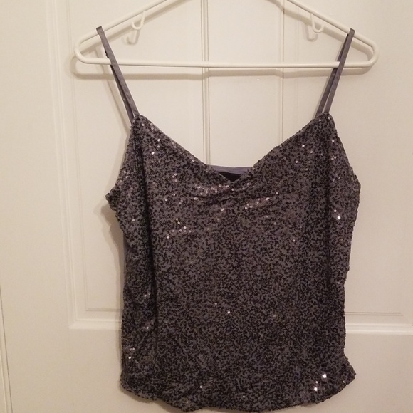 Grey Sequin Limited Tank NWT - Picture 1 of 5